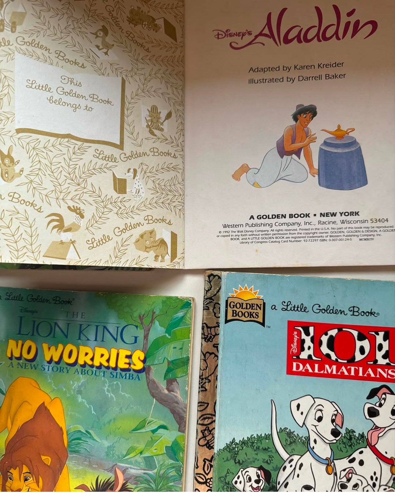 Vintage golden books