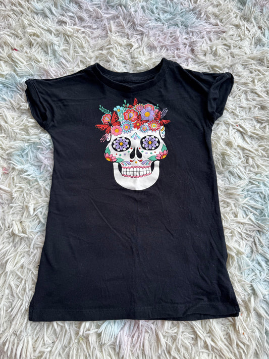 Skull toddler shirt dress