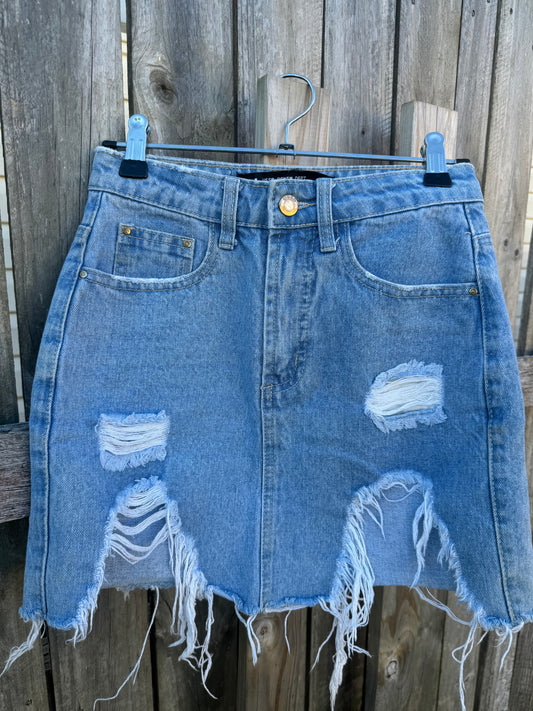 City beach denim skirt