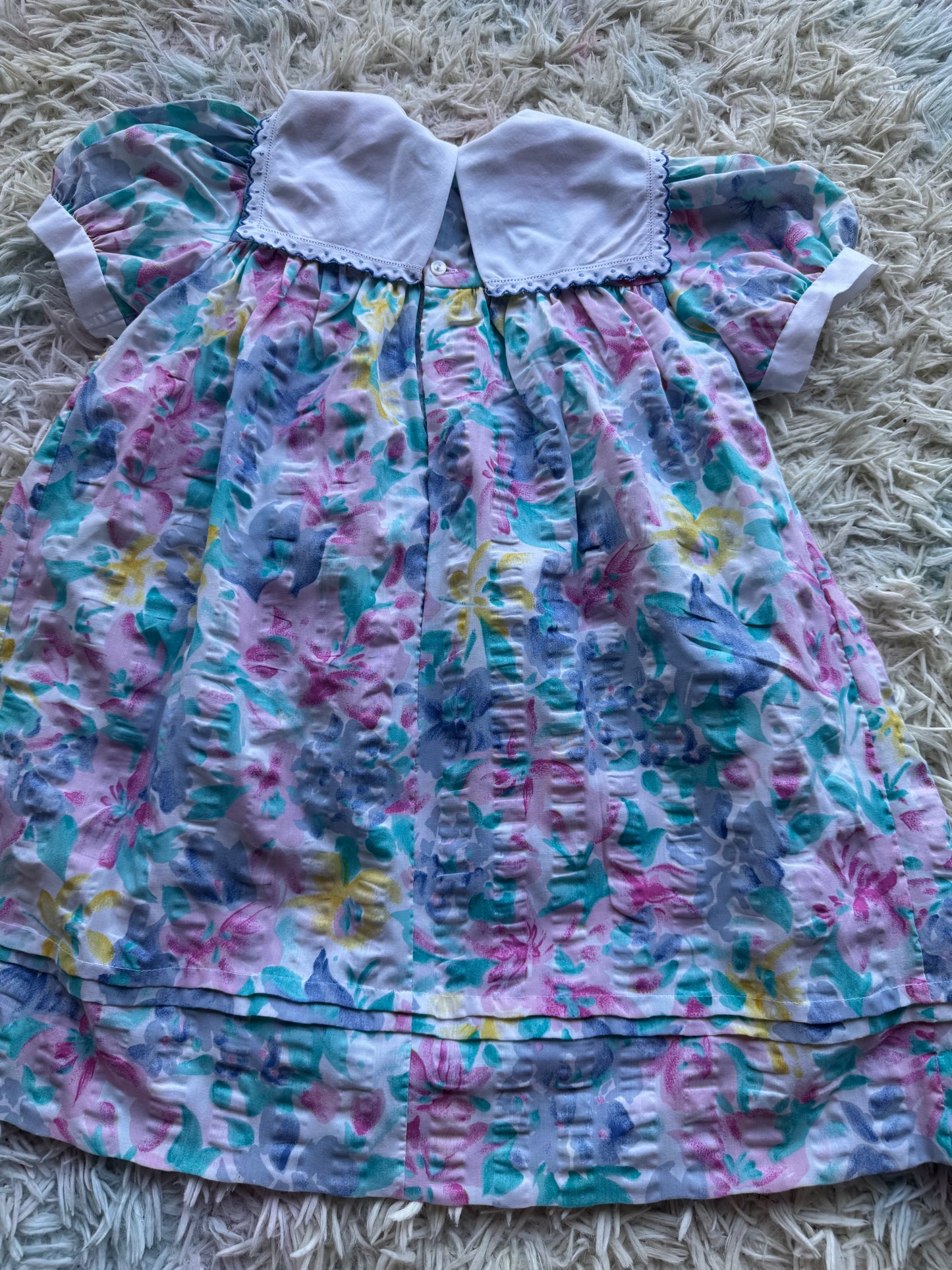 Heather brown toddler vintage dress