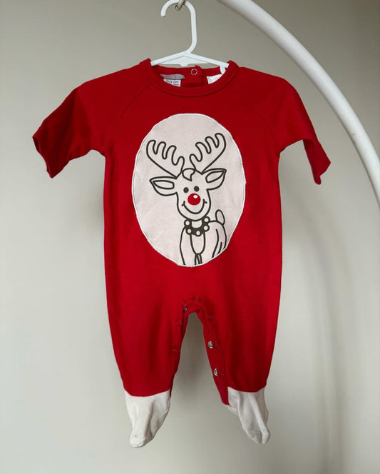 Vintage reindeer romper