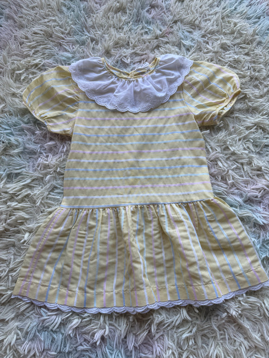 Vintage dahlia toddler dress