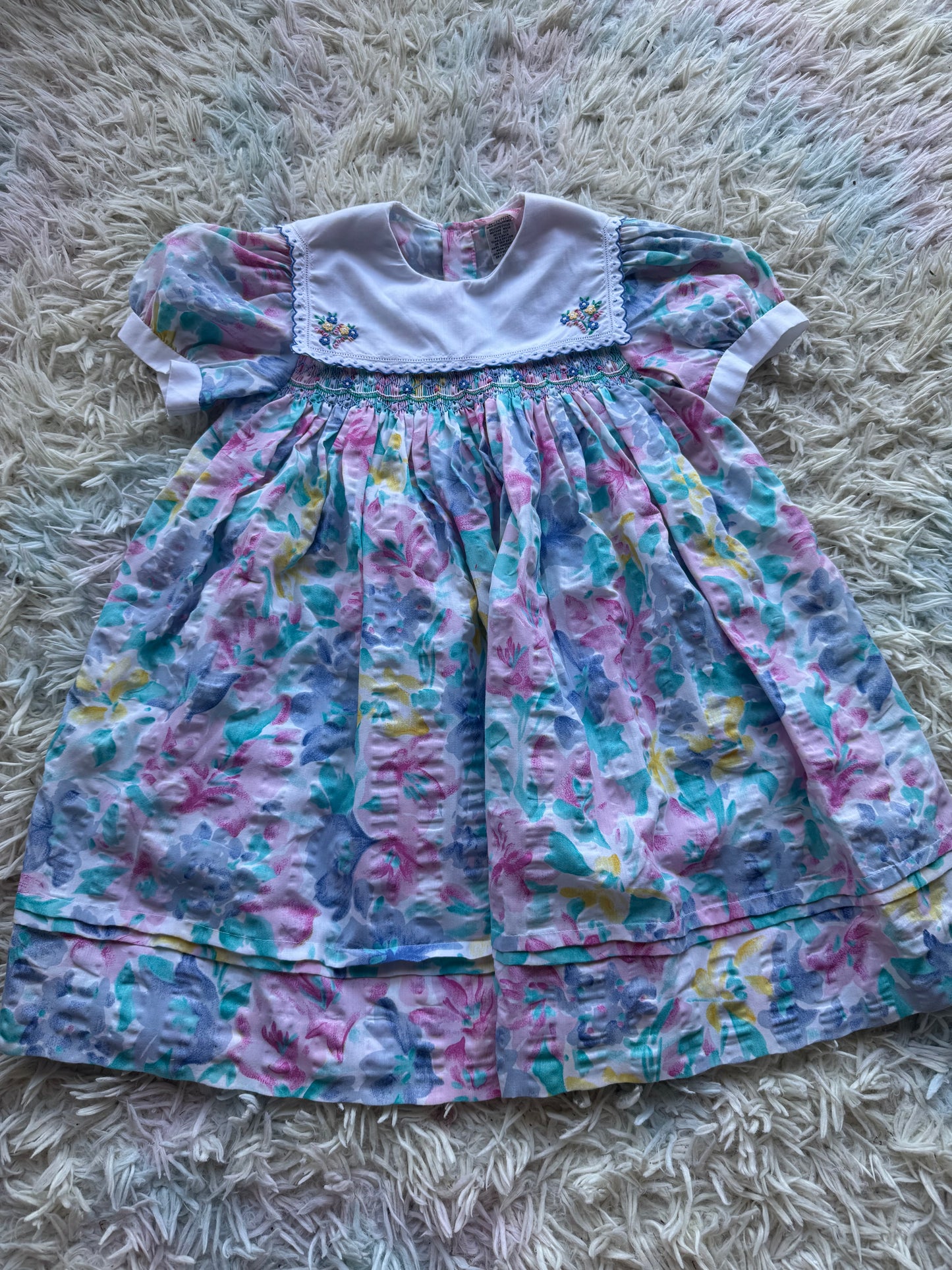 Heather brown toddler vintage dress