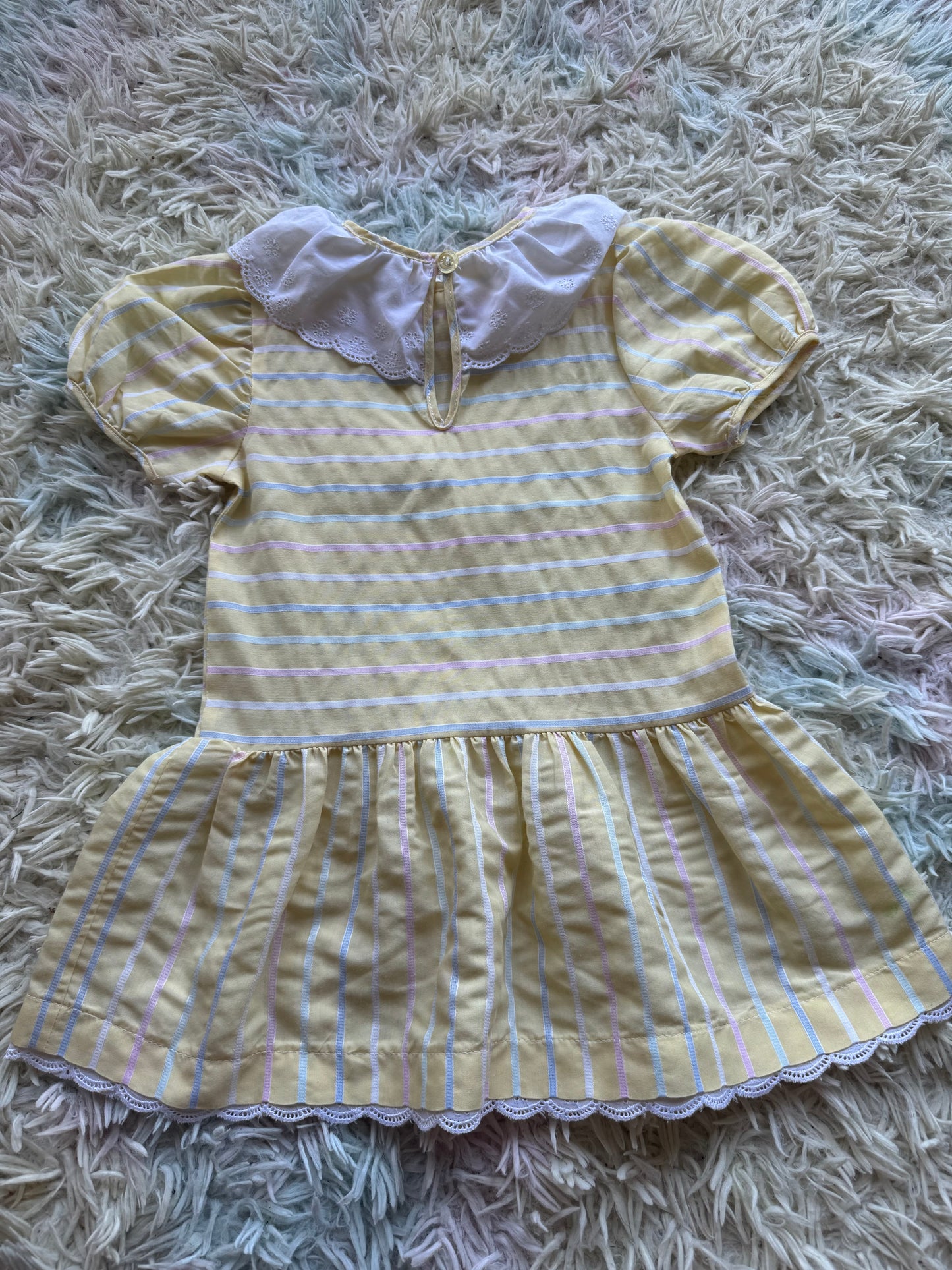 Vintage dahlia toddler dress