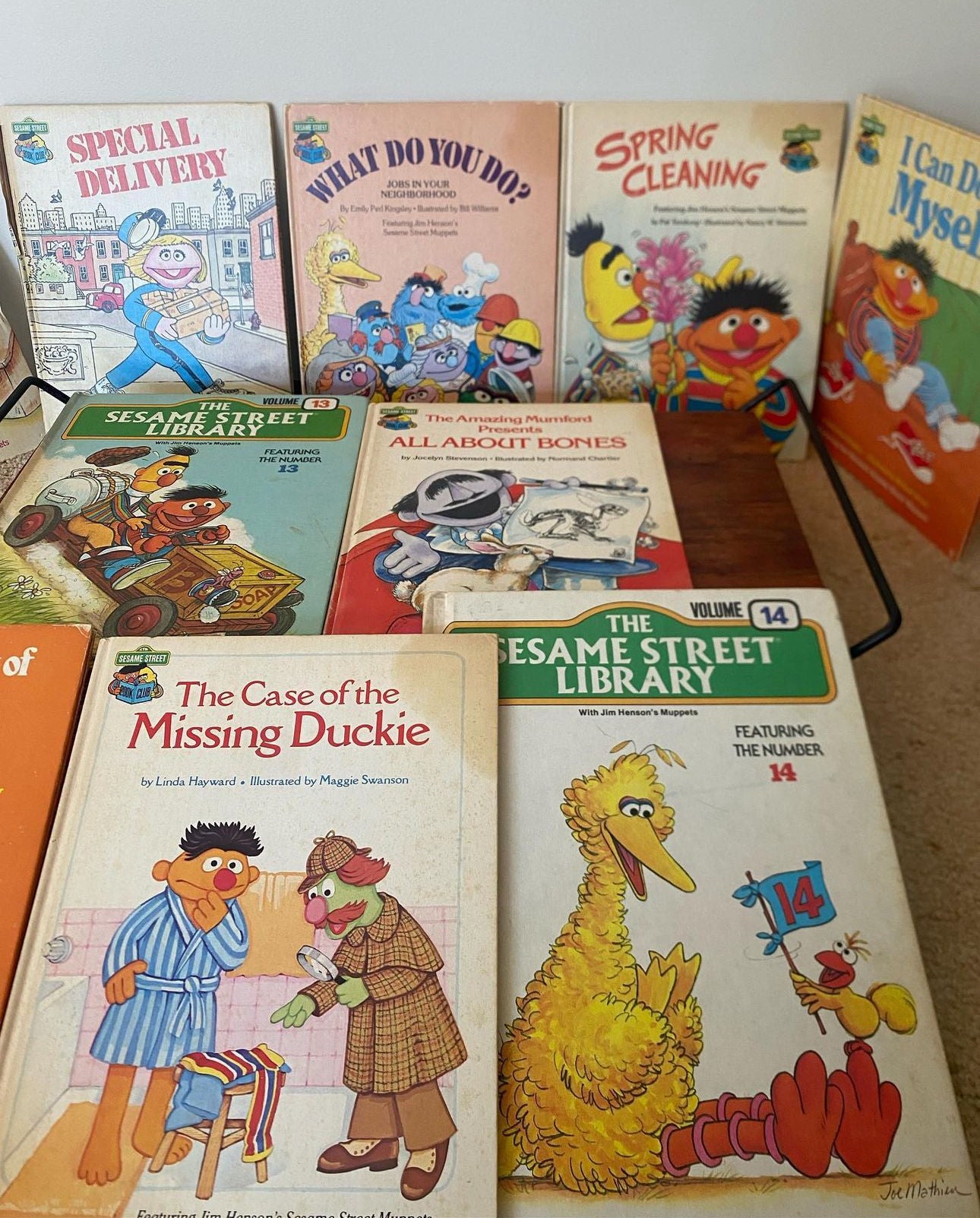 Vintage 1980 Sesame Street books