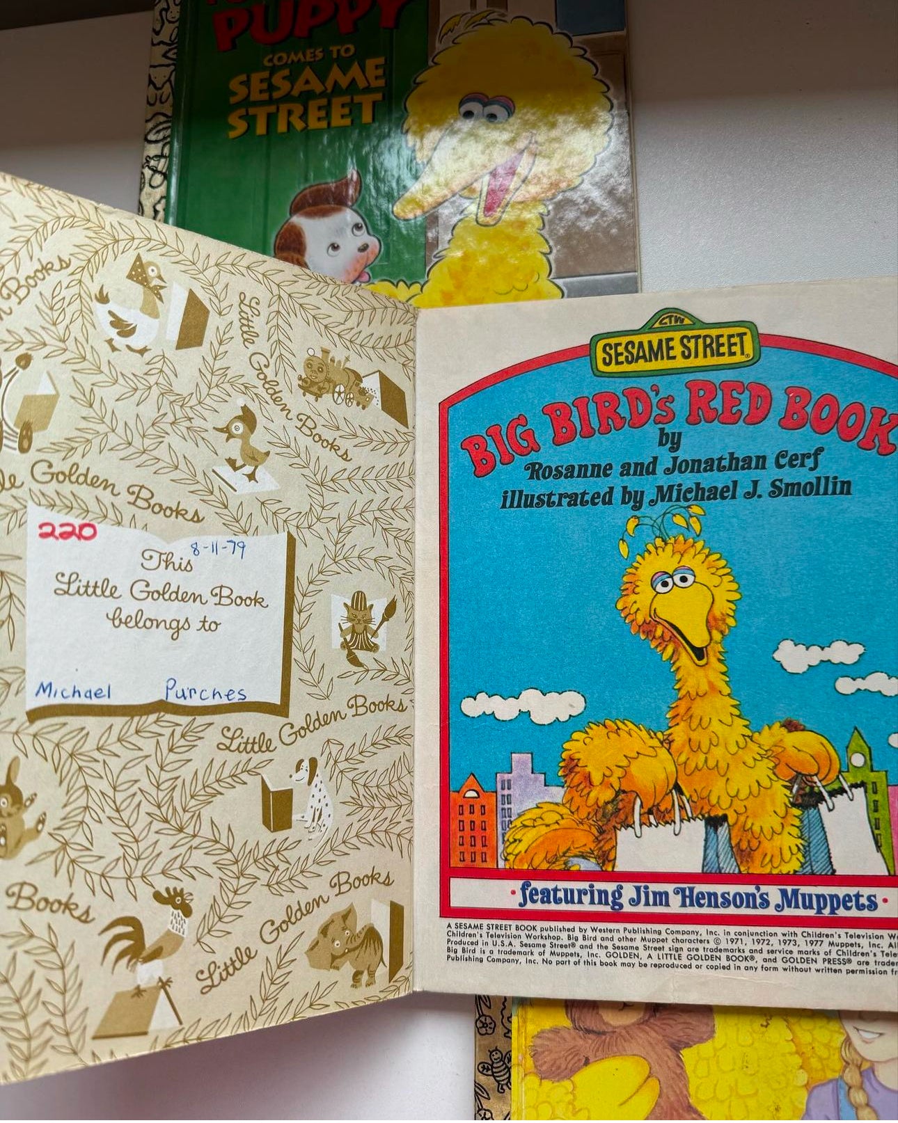 Sesame Street vintage golden books