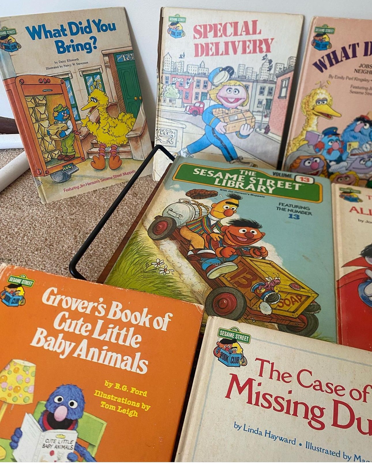 Vintage 1980 Sesame Street books