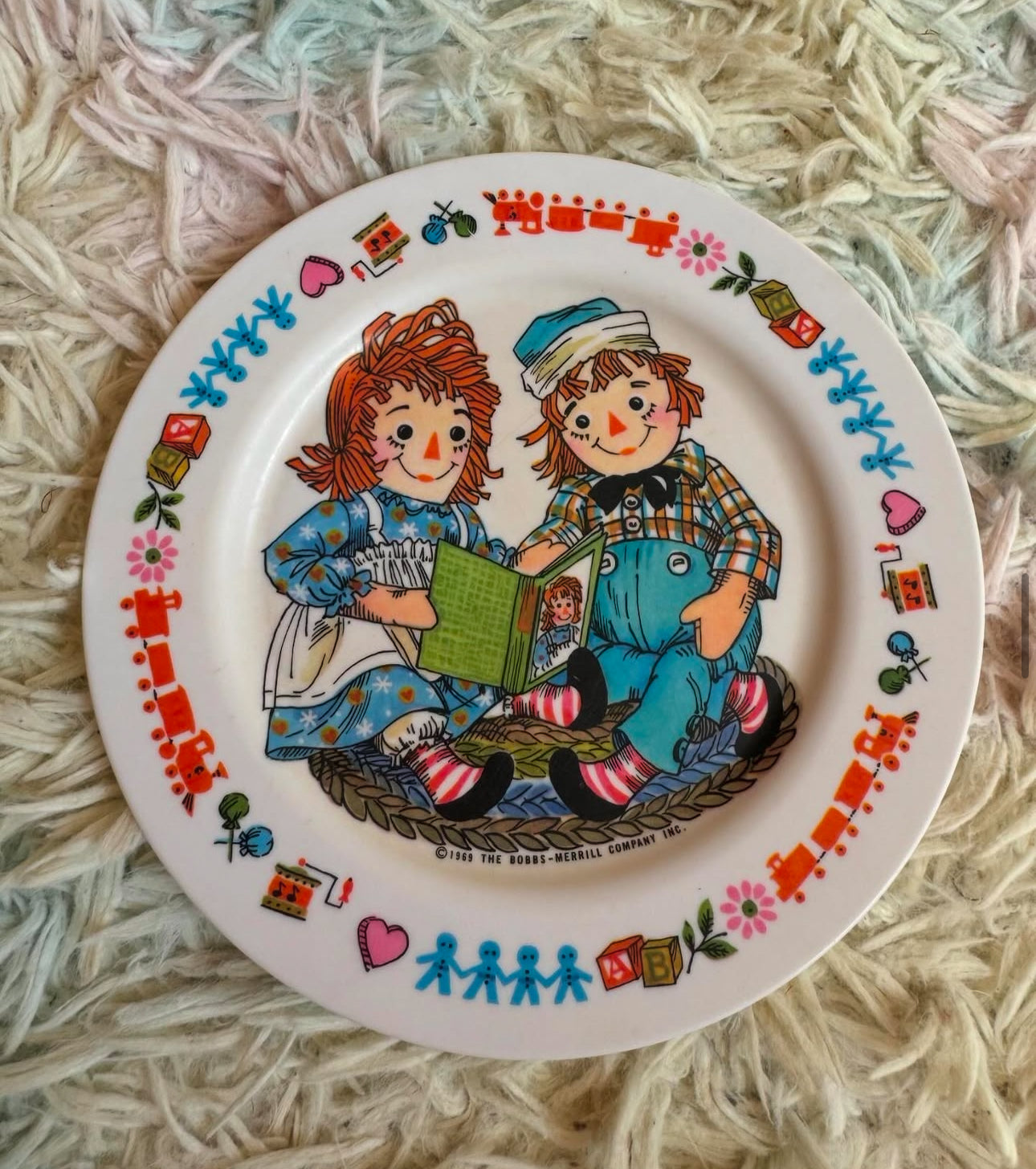 1969 Raggedy Ann & Andy plate