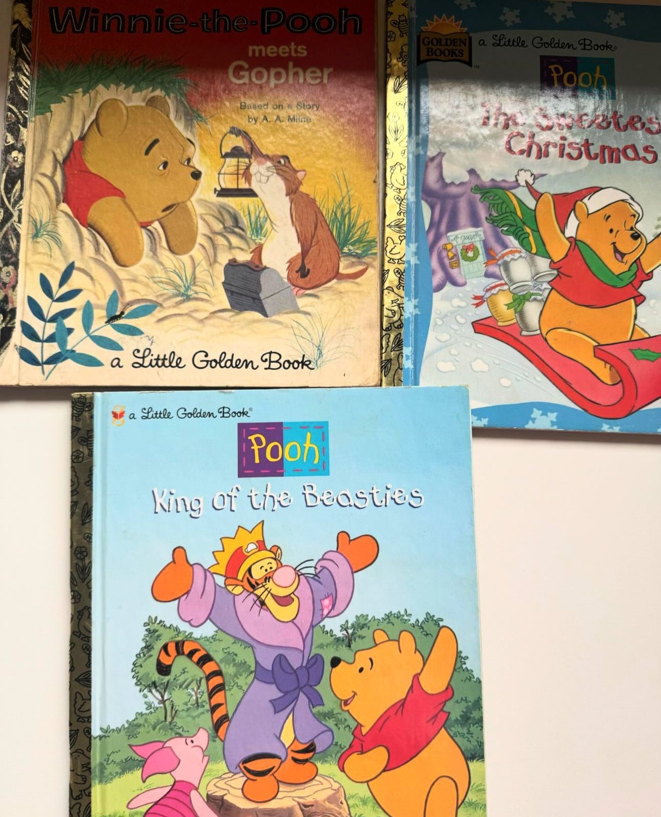 6 vintage golden books