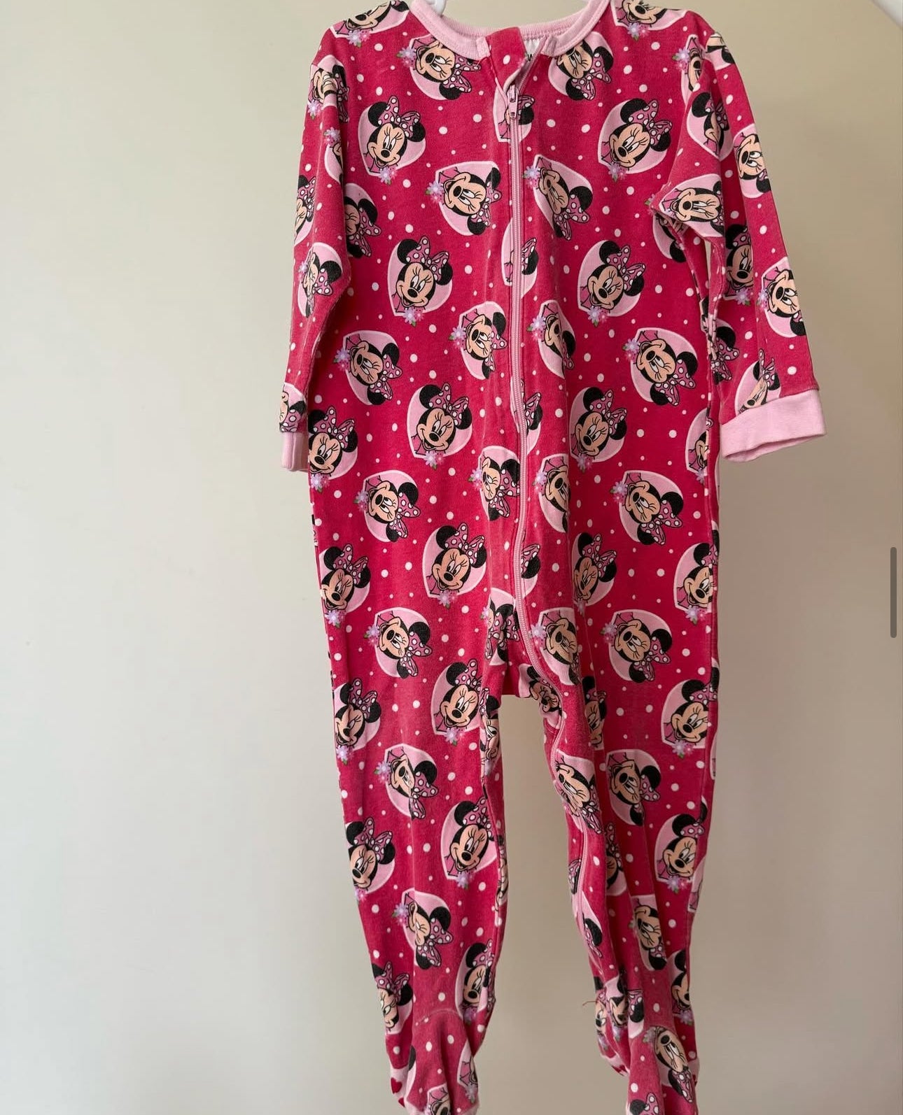 Pink Minnie Mouse onesie