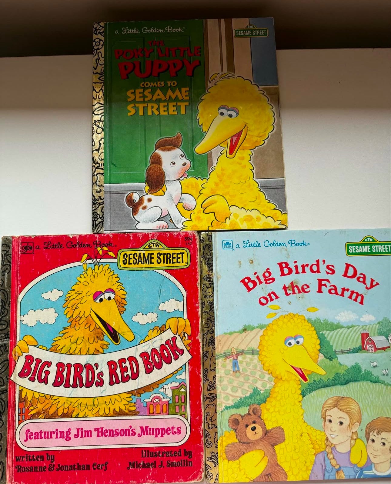 Sesame Street vintage golden books